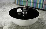 Novel Modern Half Ball Shape Round Bowl Fiberglass Tea Coffe Table