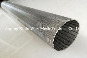 Quality Ss304 168mm Johnson V Wire Screen Pipe For Drilling Oil Well wholesale