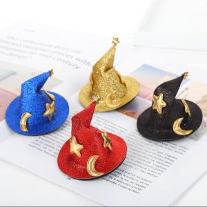 Quality Halloween Hat Hairpin Costume Bonnet Hair Accessories For Kids Hair Clips Sequins wholesale
