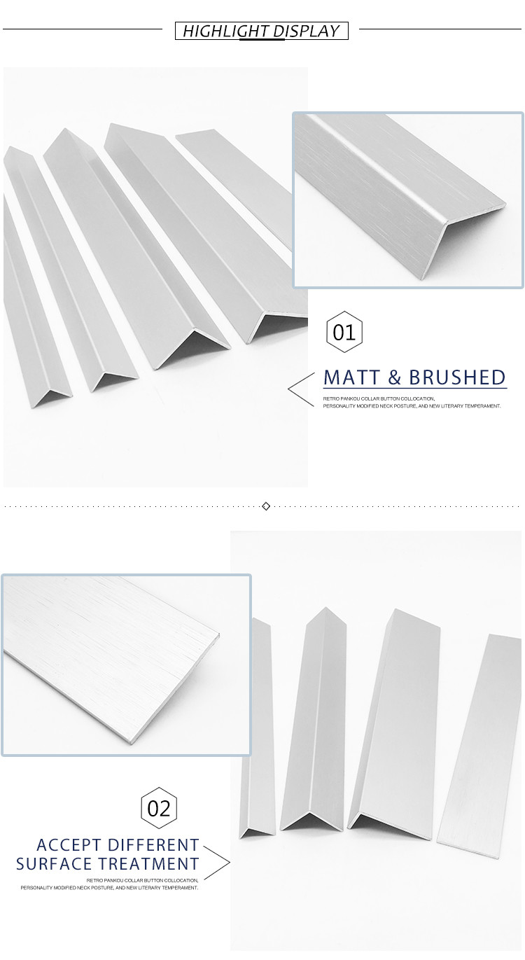 Polished Aluminium Angle Corner Joint Anti Dent Anti Spur Corrosion Resistance
