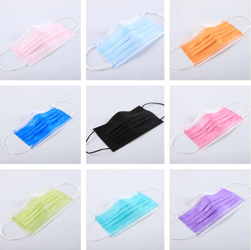 S&J Oem pink class ii nurse medical face mask disposable surgical face mask 3 ply medical