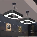 Suspension LED Linear Lights , Square 4 Foot LED Suspended Linear Fixture