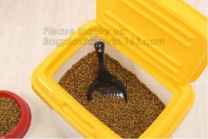 Quality Pet Foods Storage Containers Bowls with Spoons Cat's Dog's Kitty's Puppy's Feeders Accessories Canisters Set, bagease wholesale