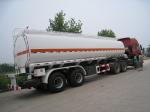 3 Axle Natural Gas Petroleum Gasoline Transport Fuel Tank Semi Trailer with 12