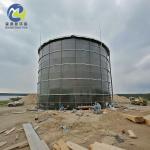 Enamel Coated Bolted Steel Water Storage Tanks Cylindrical Shape Modular Design