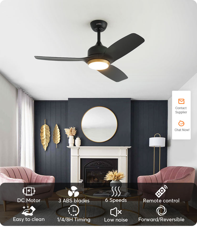 Indoor 42" Suspender Length LED Ceiling Fan with High Airflow and Adjustable Lighting