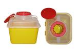 7 Litre Sharps disposal container, Sliding Lid, Red,Sharps Container |