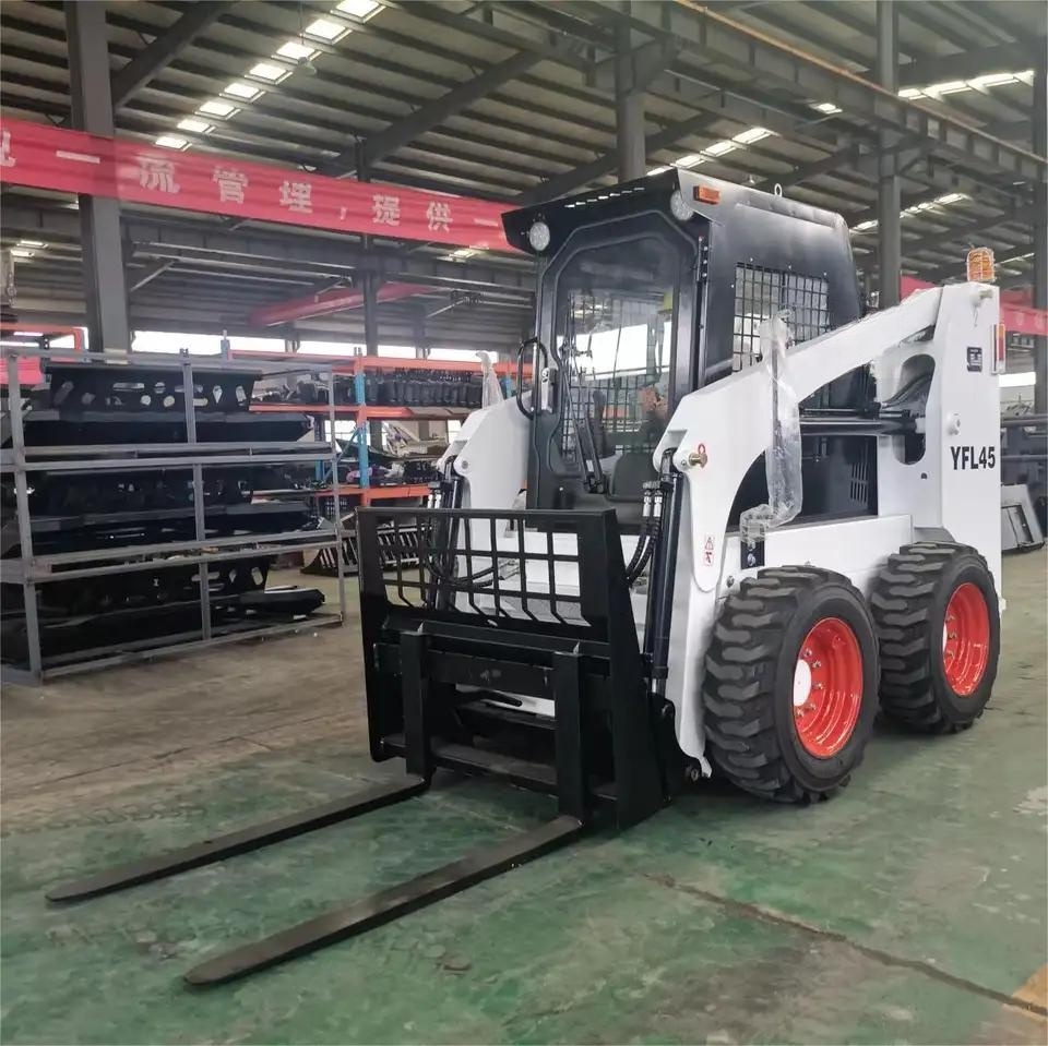 Kohler Engine Mini Skid Steer Loader Prices for Four-wheel Drive and CE EPA Certificate