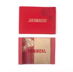 Quality Neck Damask Woven Fabric Labels Sewing Standard Size OEM &amp; ODM wholesale