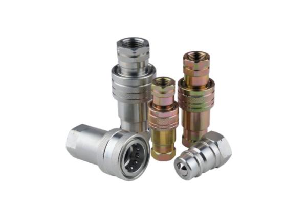 ISO5676 Ball Valves Type Hydraulic Quick Couplings NBR Seal Carbon Steel