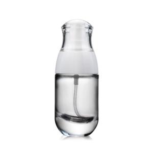 Quality Clear Empty Glass Pump Bottle 30ml Liquid Foundation with Pump wholesale