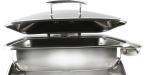 Fan-Shaped Stainless Steel Food Warmer Induction Chafing Dish Optional 5L or 8L