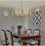 Luxury large gold chandelier Lighting Living Room Led Shop European Candle
