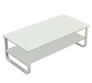 Quality Elegant White Contemporary Coffee Table Painted Finish Charming With Details wholesale