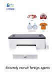 A3 UV DTF Printer Heat Transfer L1800 Garment Dtf Film Digital Flatbed Printer