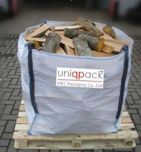 Quality Firewood waterproof bulk material bags , 4 panel full opened top big bags wholesale