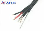 Outdoor UV PE Jacket Siamese Coax Cable PK-75-2-13 2x24x0.2mm CCA Power Wire
