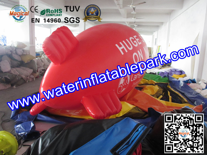 Promotional Blimps Inflatable Advertising Inflatable Blimp 0.18mm PVC UL / CE