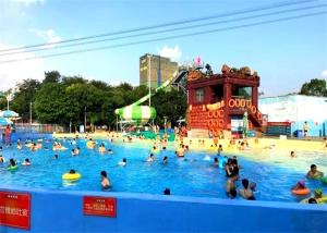 Quality 1000 People/1000m2 1.2M High Water Park Wave Pool For Adults wholesale
