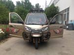 200w Enclosed Rear Drum Brake 65KM/H Cabin Tricycle