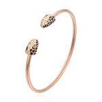 Designer brand accessories snake cuff adjustable fashion stainless steel bangle