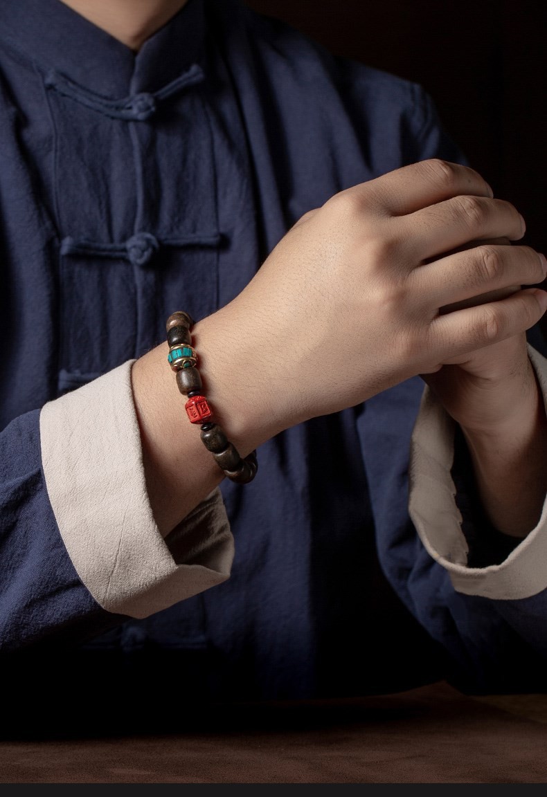 Agarwood Bracelet Round Beads Top Selling Eaglewood Bracelet Prayer Bead bracelet Mala Beaded Bracelets for Men Women Direct Supply Bracelet Premium