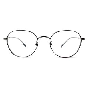 Quality FM2571 Stainless Optical Eyeglasses Frames , Unisex Full Rim Round Frame wholesale
