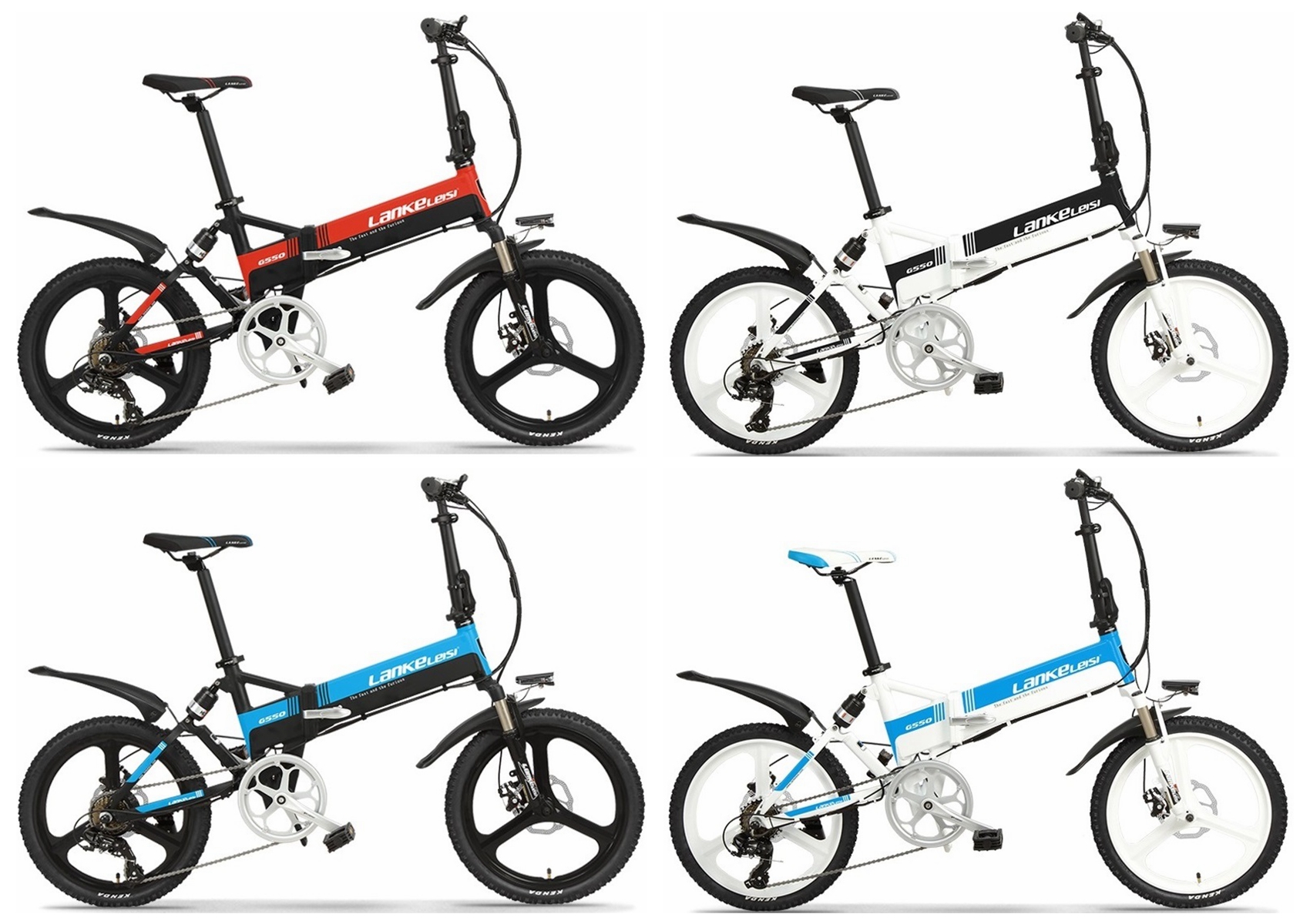 20 Inch Foldable Portable Electric Bike 48v 13AH L G Battery 400W Motor