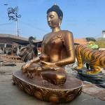 Bronze Buddha Statues Copper Brass Large Sitting Zen Budda Sculpture Metal