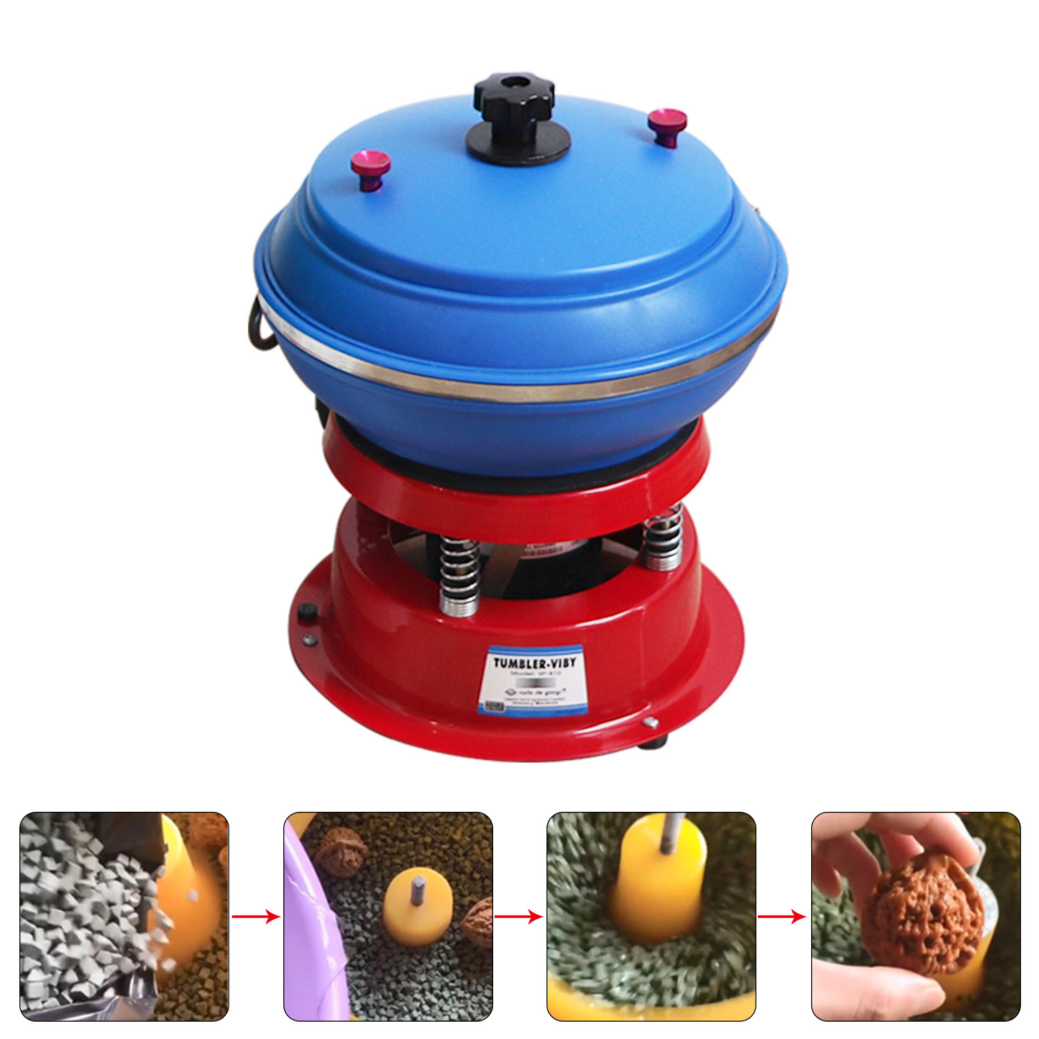 8 Inch Mini Jewelry Tumbler Polisher for Surface Cleaning