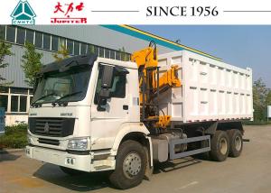 Quality SINOTRUK HOWO 6x4 Dump Boom Truck 336HP With Crane wholesale
