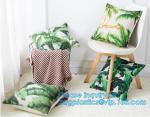 Tropical leaf latest design digital printing cushion cover wholesale decorative