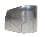 Diamond Vintage Leather Aviator Aluminum Chair