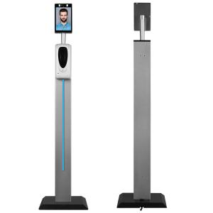 Quality Auto Sanitizer Kiosk 5W Facial Recognition Thermometer wholesale