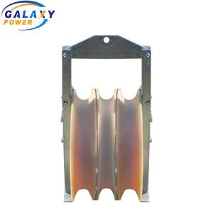 Quality 60kg Three Nylon Wheels Rated Load 40KN Conductor Stringing Blocks wholesale