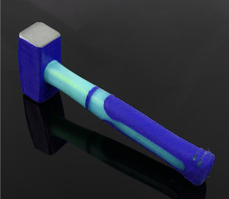 Stoning Hammer(XL-0067) with powder coated surface, color rubber handle and durable quality