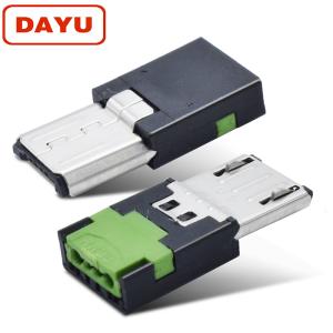 Quality V8 Crimping USB B 4 Pin Micro Connector With 10000-15000 Times Durability wholesale