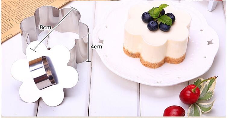 RK Bakeware China Foodservice NSF Stainless Steel Cake Mold Cookie Cutter Mousse Ring For Baking Tools