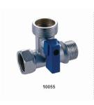 ABS Handle Brass Three way Ball Valve 10055 and 10056 in 16Bar