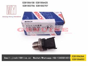 Quality Bosch Genuine and New Common Rail Pressure Sensor 0281006364, 0281006053, 0281006158, 0281006425, 0281002706, 028100270 wholesale