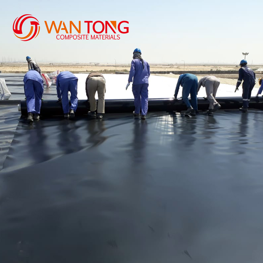 1mm 0.5mm 1.5mm 2mm Hdpe Geomembrane for Plastic Fish Shrimp Pond Liner Design Style