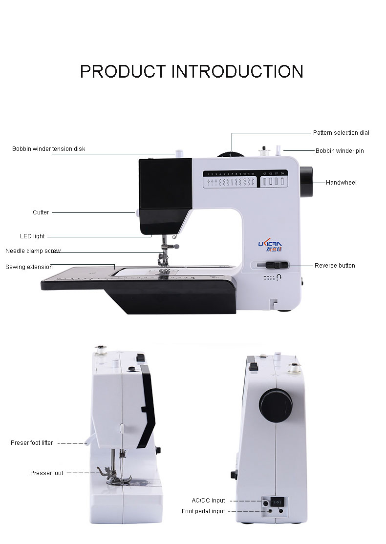 Advanced Domestic Sewing Machines with Automatic Thread Rewind in Cheaper Products