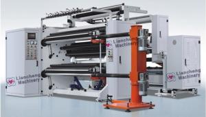Quality Adhesive Paper / Film Roll Label Rewinder Machine Perfect Integration Design wholesale