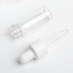 10ml Cosmetic Dropper Bottle , Frosted Small Dropper Bottles Plastic