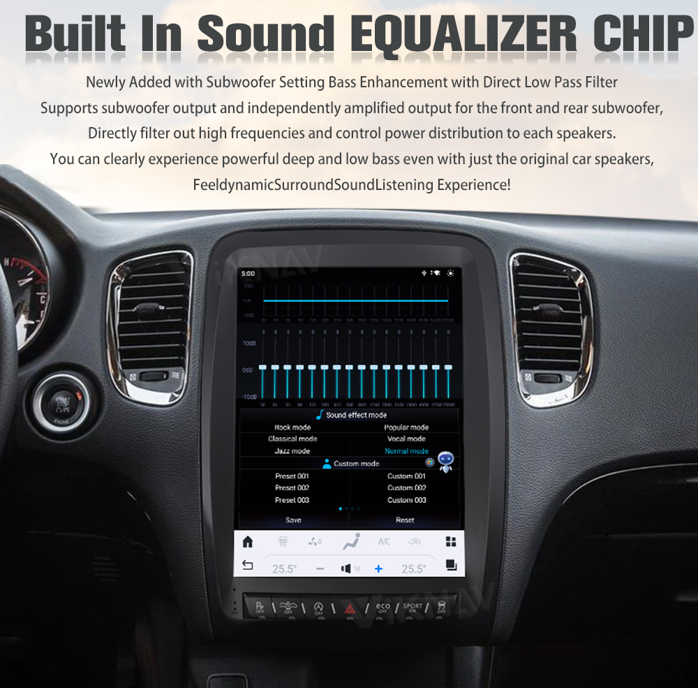 12.1 inch 1024*768 Car radio For 2014-2022 Dodge Durango GPS Navigation Multimedia player Screen Support Carplay