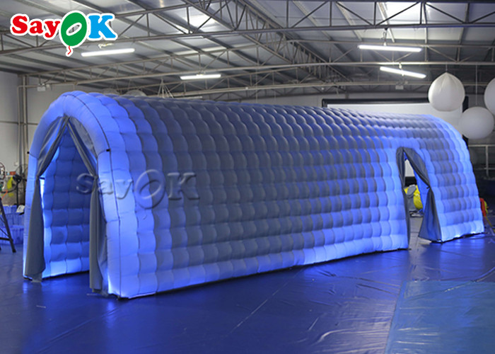 Go Outdoors Air Tent Oxford Cloth White Party Inflatable Tunnel Tent With Led