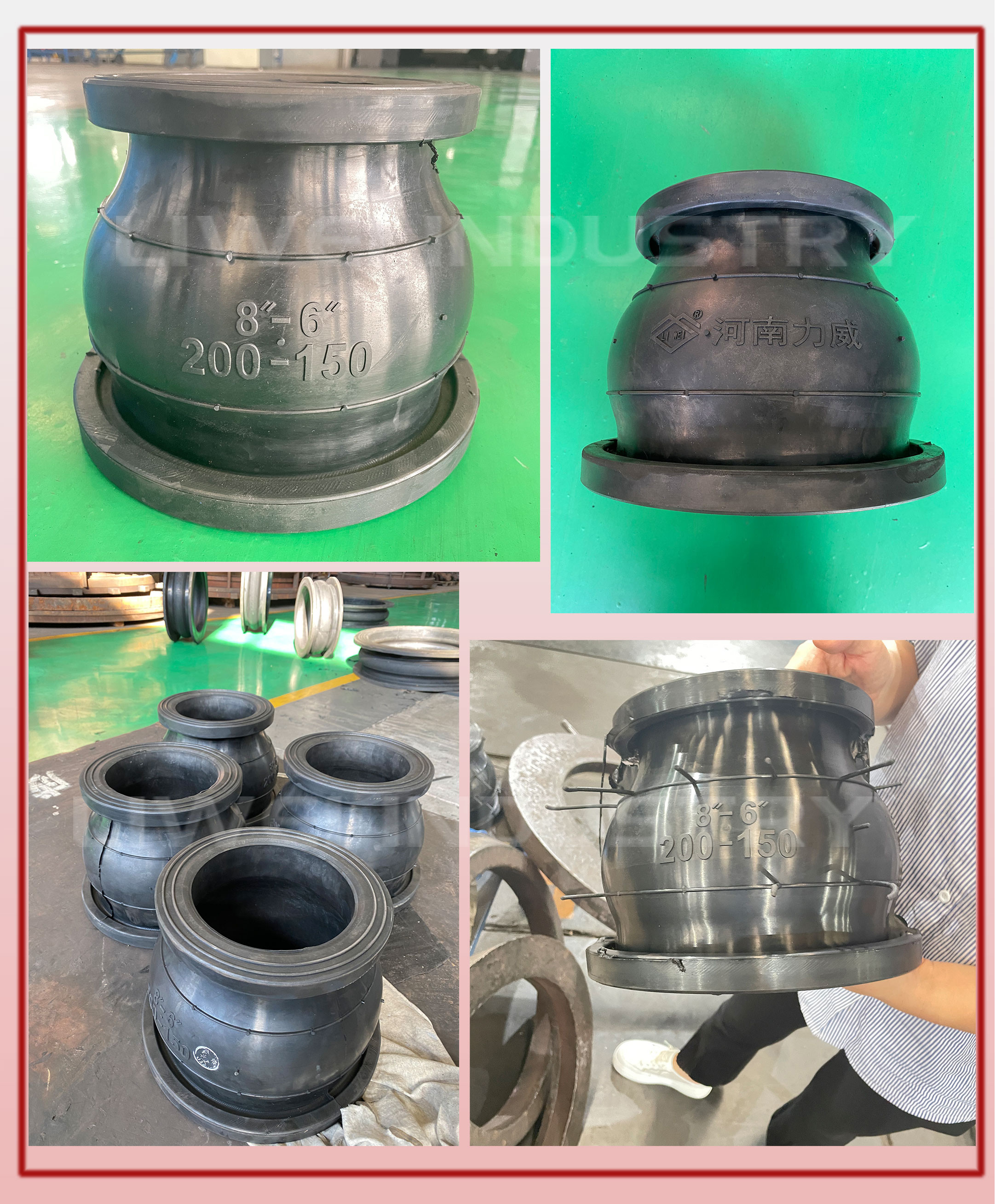PN6-PN40 NBR EPDM Rubber Expansion Joint For Pipe