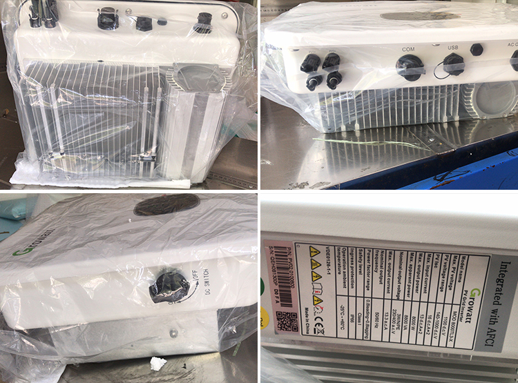 10KW 13KW 15KW Growatt On Grid Solar Inverter Three Phase For Solar Power System