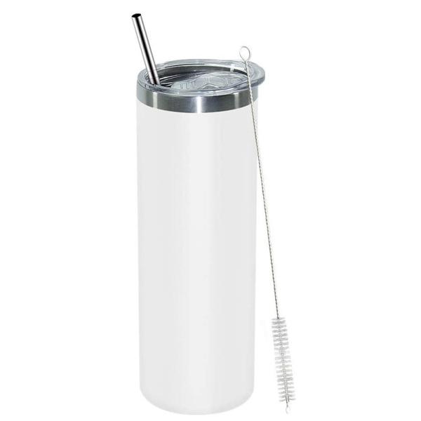 20oz Stainless Steel Double Wall Vacuum Insulated Tumblers With Lid And Straw