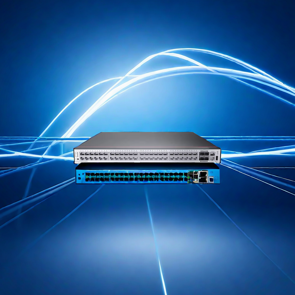 S5732-H48S6Q 44 GE SFP 4 10 GE SFP 6 40 GE QSFP All Optical Switch With One Power Compact Design and Speed Data Transfer